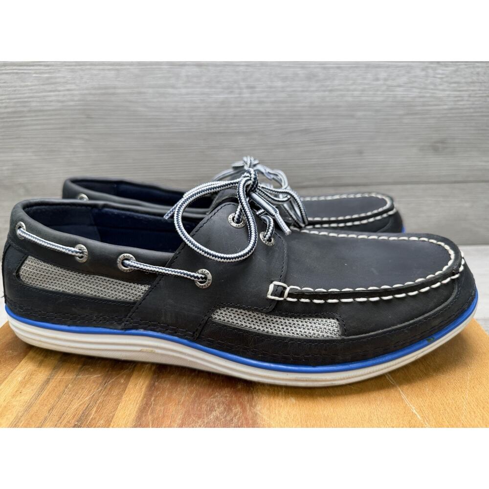 Sperry Top Sider Boat Shoes Billfish Ultralite Navy Leather. 11 M